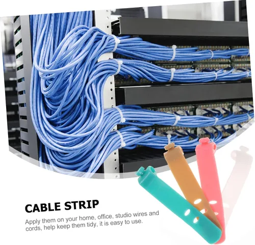 Vista 5 de Organizador de cables de silicona para auriculares y cables USB, banda de amarre suave para almacenamiento, solución de gestión de cables