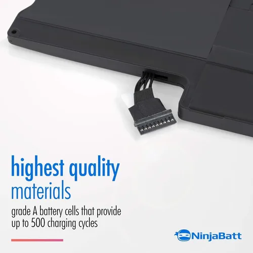 Vista 4 de NinjaBatt Batería A1466 para Apple MacBook Air de 13 ″ (mediados de 2012, mediados de 2013, principios de 2014, principios de 2015, 2017) A1369