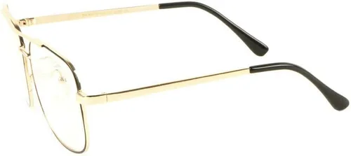 Vista 3 de Elite Classic Square - Lentes de lectura para lector de aviador (montura negra y dorada, 3.00)
