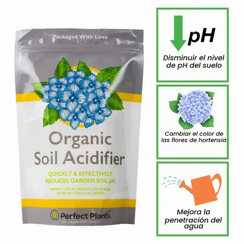 Vista 2 de Perfect Plants Acidificante orgánico para suelo, 2 cuartos de galón, gránulos de azufre elemental