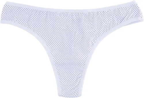 Vista 7 de KNITLORD - Juego de 6 tangas de mujer, ropa interior de algodón transpirable, hipster, bikini