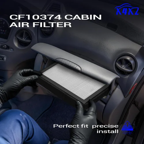Vista 6 de Filtro de aire de cabina HEPA prémium mejorado con carbón activado para Toyota Tacoma 2005-2023 2013-2016 Dodge Dart 2003-2008 PONTIAC VIBE CF10374