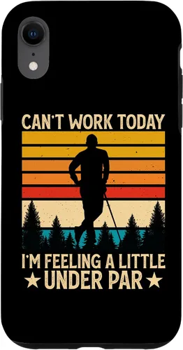 Vista 8 de iPhone X/XS Can't Work Today I'm Feeling A Little Under Par - Funny Golf Case