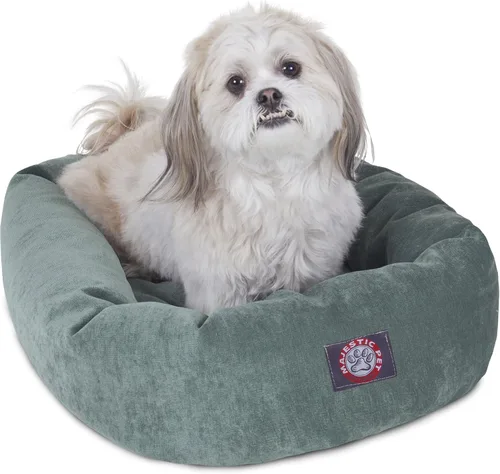 Vista 22 de Majestic Pet Villa - Cama para perros de espuma viscoelástica triturada de 32 pulgadas para perros de tamaño mediano, 32 x 23 x 7 pulgadas, cama
