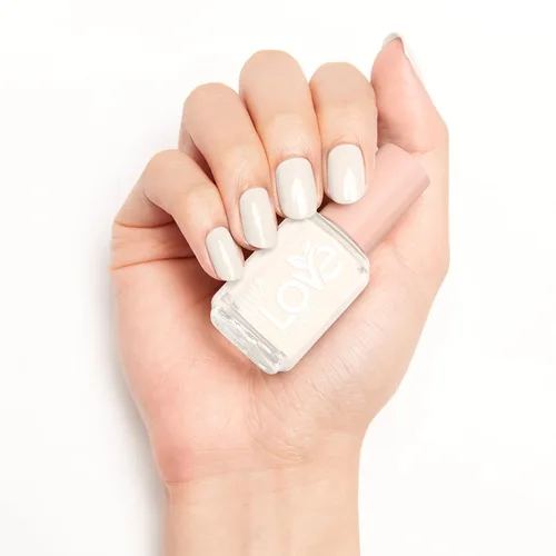 Vista 8 de LOVE by essie Esmalte de uñas, 80% a base de plantas, calidad de salón, vegano, blanco, Blessed Never Stressed, 0.46 onzas líquidas