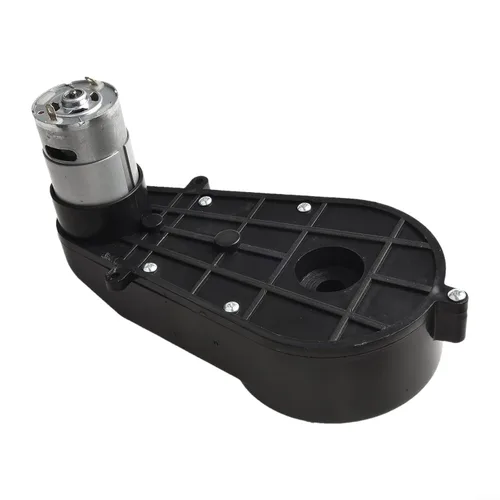 Vista 4 de Caja de cambios de motor de CC de alto par de 24 V, 550 y 20000 rpm, pieza de repuesto de transmisión de vehículo eléctrico con conectores de cable