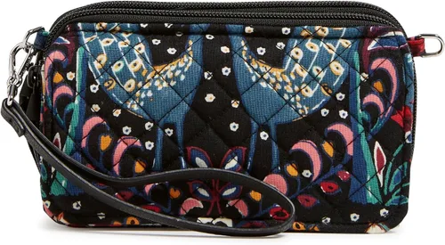 Vista 26 de Vera Bradley - Bolso cruzado de algodón todo en uno con protección RFID para mujer Amatista Plaid - Algodón Reciclado