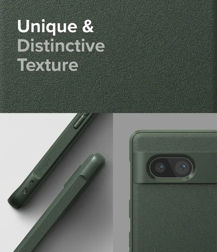 Vista 5 de Ringke Onyx - Funda compatible con Google Pixel 7a [verde oscuro] + cristal de lente de cámara compatible con Google Pixle 7a
