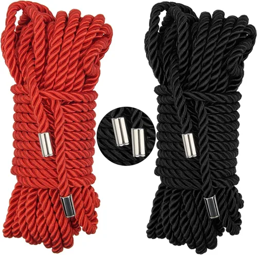 Vista 10 de Cuerda de Seda Suave, Cuerda de Ribete Trenzada Cuerda de Nailon, Cuerdas de Seda Trenzada para Cordón Satinado Trenzado Decorativo Brillante 32