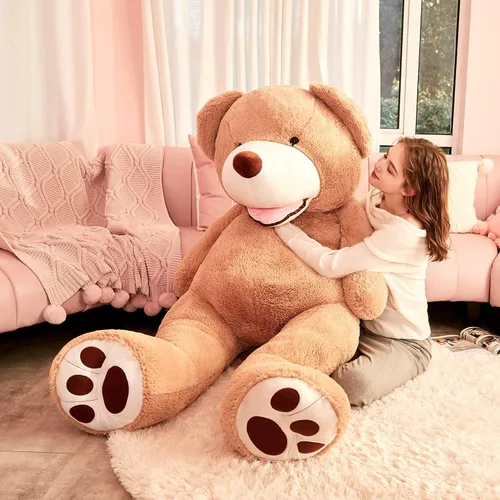 Vista 3 de IKASA - Peluche gigante, oso de peluche gigante Marrón