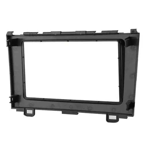 Vista 7 de Fydun Panel estéreo de audio, DVD de coche estéreo de audio fascia panel de tablero 2 Din Frame Trim Kit negro para CRV 07-10