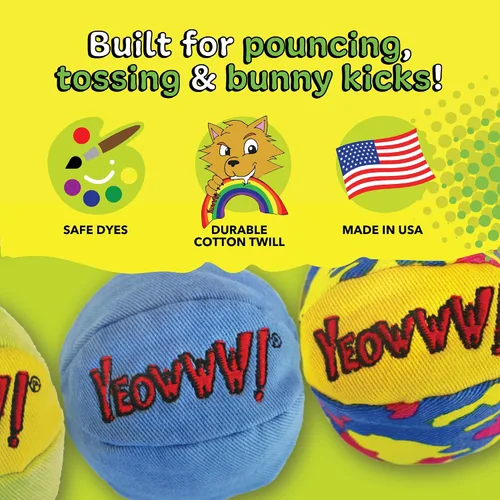 Vista 8 de Yeowww My Cats Balls, 3 Pelotas por Paquete
