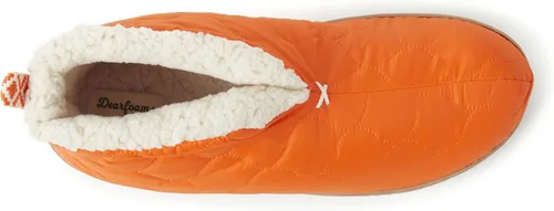Vista 6 de Dearfoams Pantuflas tipo botín de calentamiento para interiores y exteriores para hombre
