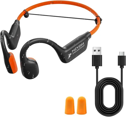 Vista 8 de Auriculares de Conducción Ósea, Auriculares Abiertos Bluetooth 5.4 con Micrófono, 15H de Reproducción, Auriculares Inalámbricos Resistentes al Sudor