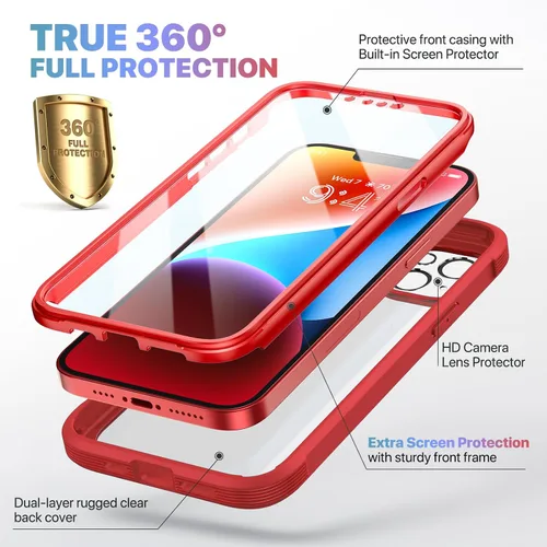Vista 633 de DIACLARA - Funda transparente compatible con iPhone XR 6.1 pulgadas 2018