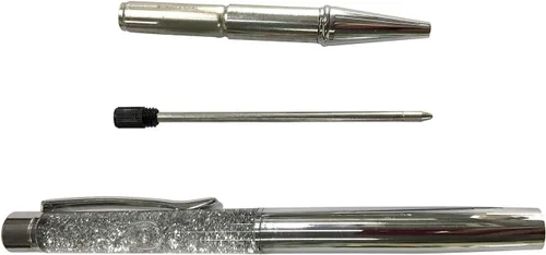 Vista 6 de Gullor 6 bolígrafos de metal elegante, piezas líquidas dinámicas para suministros de oficina, tinta negra (6 unidades), multicolor A