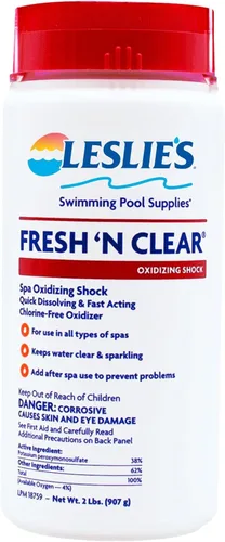Vista 6 de Leslie's Fresh 'N Clear - Choque oxidante sin cloro para piscinas y spas, elimina rápidamente los productos orgánicos no vivos, proporciona agua