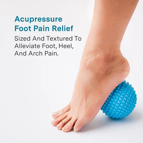 Vista 5 de Kanjo Bola vibratoria para aliviar el dolor de pies y acupresión, masajeador de apoyo para pies o piernas y relajante muscular