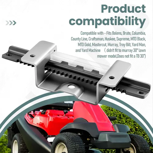 Vista 5 de 783-06988A - Placa de rejilla de dirección – Compatible con MTD, Craftsman, Troy-Bilt cortacésped, con engranaje de piñón y buje de eje