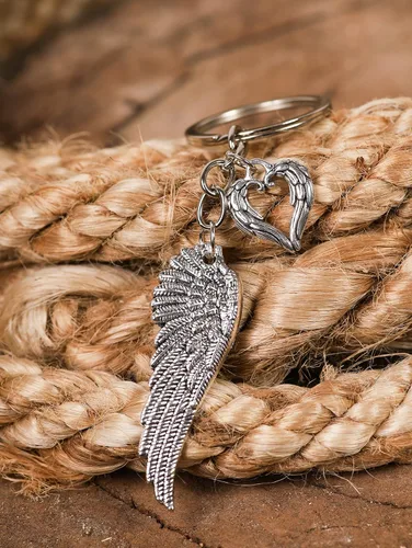 Vista 4 de HAQUIL Llavero vintage de la suerte, accesorios de regalo para hombres y mujeres, llavero de joyería
