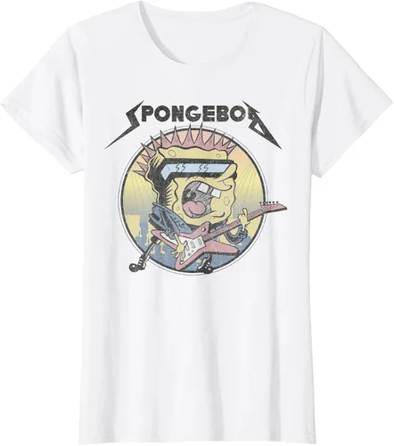 Vista 9 de SpongeBob SquarePants Camiseta de manga corta Heavy Metal Rock