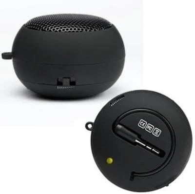 Vista 7 de Altavoz con cable portátil multimedia de audio recargable negro compatible con GreatCall Jitterbug Flip