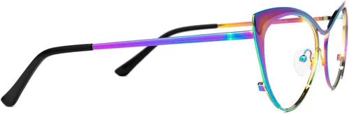 Vista 5 de Zeelool Ellen VFM0176 - Lentes de bloqueo de luz azul de gran tamaño con ojo de gato