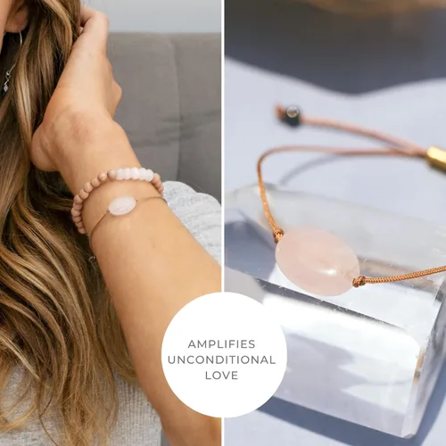 Vista 8 de SoulKu Pulseras All One, joyería de piedras preciosas curativas hechas a mano, joyería de motivación para mujeres, cordón de nailon con tapón
