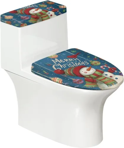 Vista 40 de Funda de asiento de inodoro de mármol blanco dorado para baño, cubierta de tapa de tanque de inodoro suave, 2 piezas, fundas de inodoro con tela