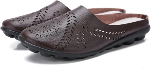 Vista 2 de 2024 Mules planos ahuecados de moda casual para mujer