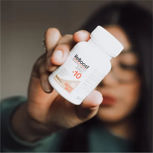 Vista 5 de MediNatura ReBoost - Tabletas de zinc +10 para resfriado y gripe, alivio multisíntoma para dolores corporales, dolor de cabeza, tos, secreción