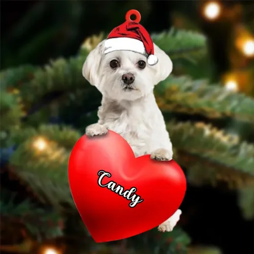 Vista 58 de Adornos de Navidad personalizados para perros, nombre personalizado, adorno de Malamute de Alaska, adornos acrílicos, regalos de Navidad, amantes