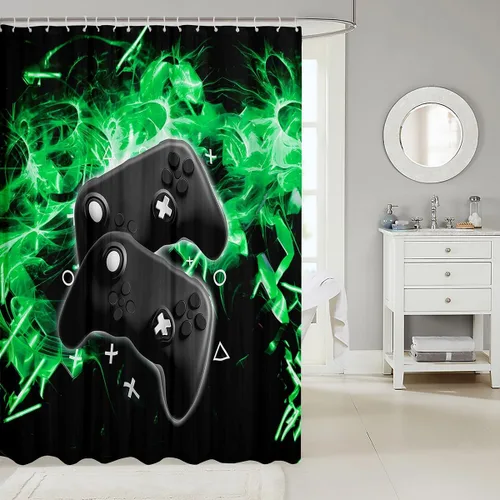 Vista 89 de Feelyou Cortina de ducha con diseño de gato para decoración de baño, bonita cortina de baño para puestos de bañeras, accesorios de baño divertidos