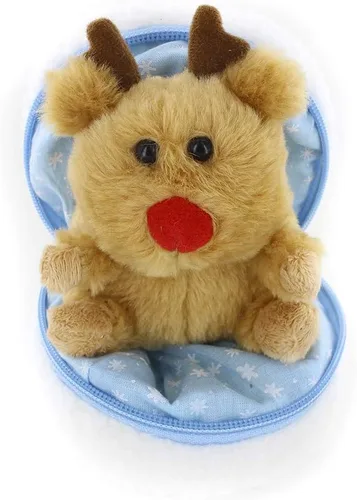 Vista 12 de Plushland Bola de Nieve Animal de Peluche con Cremallera Animales de Peluche Lindos Surtido de Juguetes Blandos para Novia, Familiares y Amigos