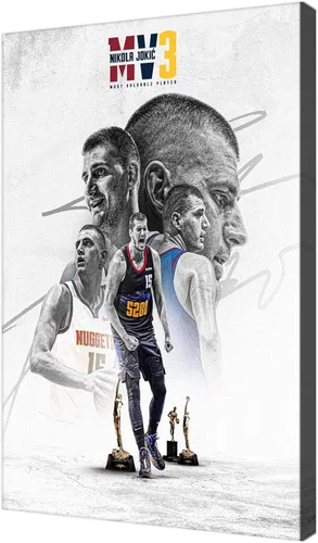 Vista 16 de Póster firmado de baloncesto de la superestrella Jalen Brunson para habitación de niños, fans, decoración de pared del dormitorio, carteles