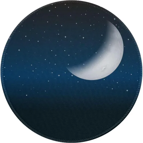 Vista 13 de Alfombrilla de mouse de fase lunar de fase lunar para ciclo, galaxia, luna, linda, alfombrilla de ratón para juegos, alfombrilla de mouse redonda