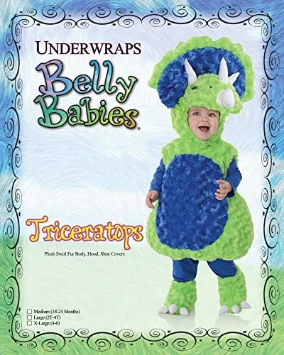 Vista 3 de Underwraps Triceratops Toddler Costume