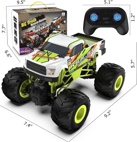 Vista 6 de Camión monstruo RC a escala 1:16 - Camión todo terreno de 2.4GHz para niños de 4 a 12 años, camión RC todoterreno de 20 Km/h, regalo de Navidad
