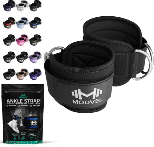 Vista 13 de Modvel Gym Ankle Strap for Cable Machines – Glute & Leg Kickback Ankle Straps for Gym Workouts – Adjustable, Padded Support for Strength Training