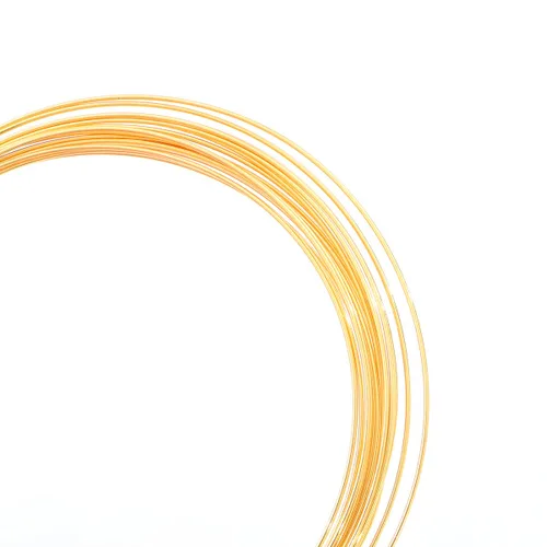 Vista 9 de Beadia - Alambre bañado en oro de 14 quilates de 0.4 mm, 10 metros de cordón de cuentas para pulseras, collares, encantos, cuentas para hacer joyas