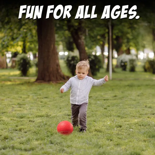 Vista 5 de New Bounce Dodgeball Balls - Juego de 4 pelotas de Dodgeball resistentes para niños y adultos, tamaño oficial para dodgeball y balonmano, perfectas