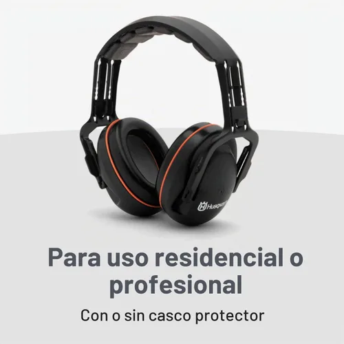 Vista 3 de Husqvarna - Protector auditivo profesional de 25 dB (A) NRR, ligero, acolchado, diseño de concha, color negro