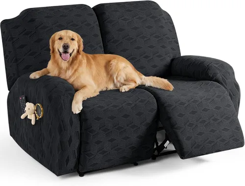 Vista 17 de TAOCOCO Funda para Reclinable de 3 Piezas, Fundas para Silla Reclinable, Funda Elástica de Jacquard para Silla Reclinable, Protector de Muebles