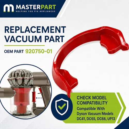 Vista 2 de Masterpart Conector de clip giratorio para aspiradora genérico compatible con modelos de aspiradora Dyson DC41, DC65, DC66, UP13