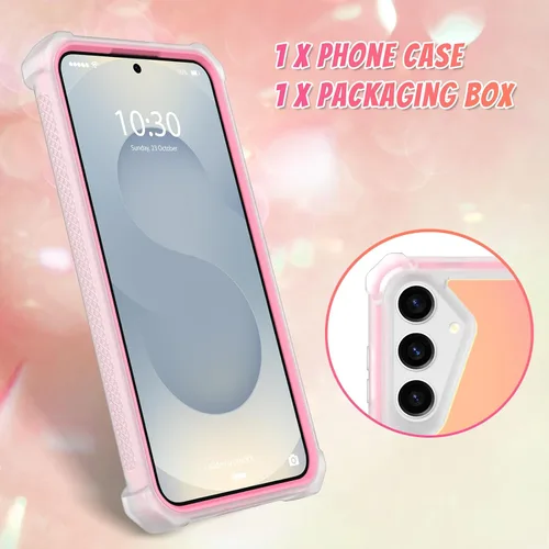 Vista 19 de Bonoma - Funda compatible con Samsung Galaxy S21 Plus, diseño de corazón con purpurina, color rosa Support for MagSafe, Plating Magnetic Case TPU