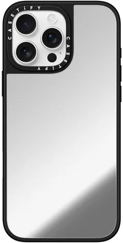 Vista 41 de CASETiFY Funda de espejo para iPhone Air [Reflejante/Compatible con Magsafe / Protección contra caídas de 4.9 pies de grado militar 1X] - Negro