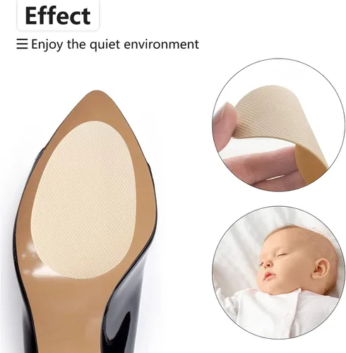 Vista 4 de 24 almohadillas antideslizantes para zapatos, protectores adhesivos para suela de zapatos, tacones altos, agarre antideslizante para zapatos