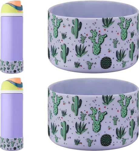 Vista 67 de WK IEASON 2 fundas de silicona para botella de agua Owala, base protectora para botella de agua Owala FreeSip Twist y Flip Flask accesorios