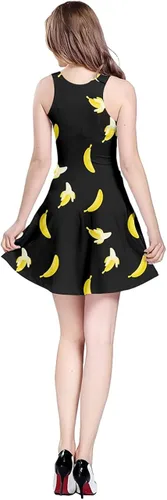 Vista 2 de CowCow vestido sin mangas para mujer, con unicornio, conejo de Alicia en el País de las Maravillas, princesa de Aladino, enanos, sirena, tallas