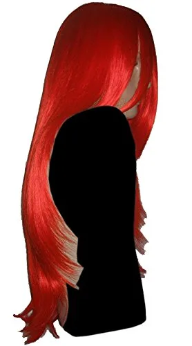 Vista 2 de costumebase Kenshin Peluca 68 Cosplay Samurai larga naranja recta